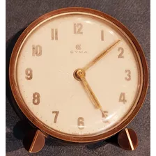 Reloj Despertador Cyma Bronce Funciona Correctamente Todo