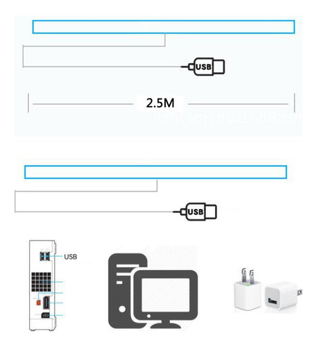 Barra De Sensor Usb Compatible Con Wii Remote Ir Ray Foto 8