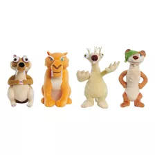 Set De 4 Peluches Pelicula La Era De Hielo Niños Niñas 