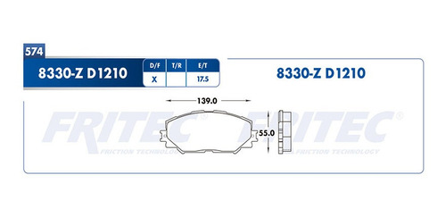 Balatas Delanteras Xb 2012 Fritec 2.4l Scion Foto 2