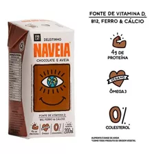 Deleitinho Chocolate Vegetal Naveia 200ml - Kit Com 2 