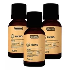 Kit 3 Óleo Capilar Rícino 100% Puro Farmax 30ml