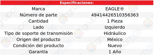 Soporte Transmisin Conductor Eagle Vue V6 3.5l 2008 A 2009 Foto 3