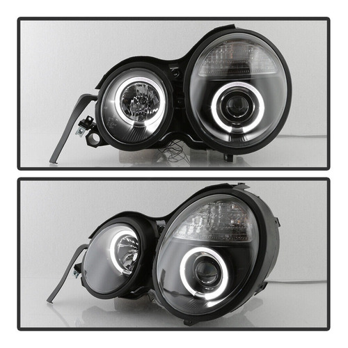 Par Faros Negro Led Mercedes-benz E420 Base 1997 4.2l Foto 3