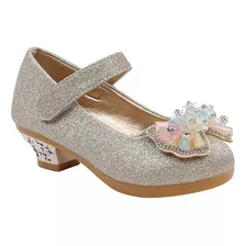 Zapatos De Princesa De Cristal Con Lazo Para Niños Miveni