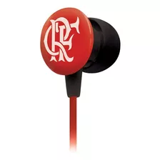 Fone De Ouvido Waldman Sf10 In-ear Time Flamengo Cor Vermelho