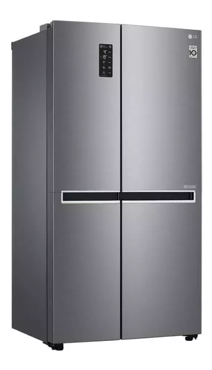 Refrigeradora LG Inverter Cromada 6261lts 21 Pies 2 Puertas