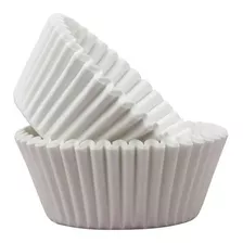 100 Forminha Papel Branca Cupcake Empada Nº0b Forneável Bax 