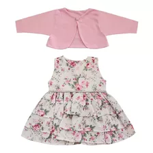 Vestido Ariele Bebê Menina Floral Luxo P M G