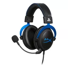 Headset Gamer Hyperx Cloud Blue Preto E Azul Com Fio Pc/ps4