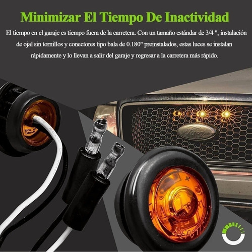 50pzs Plafones Led Cromado Para Camin Trailer Micro 12v Foto 4