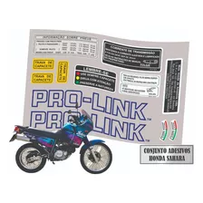 Antigo Grafismo Adesivos Advertencia Honda Nx350 Sahara 1996