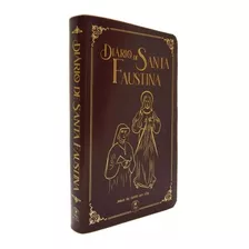 Livro Diário De Santa Faustina Capa De Couro Flexível Bolso