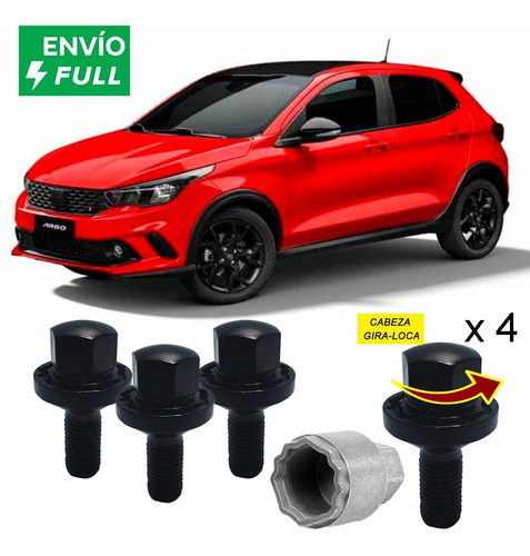 Birlos De Seguridad Fiat Argo - Garanta Antirrobo - Full! Foto 4