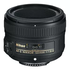 Lente Nikon Af-s 50mm 1.8g + Parasol + Bolso Reflex