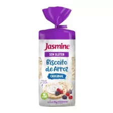 Biscoito De Arroz Original Sem Glúten Jasmine 90g Kit 8 Un