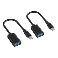 Adaptador Flexible Usb 3.0 A Usb Tipo C (2 Unidades) Aukey