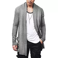 Hombres Coofandy Volante Cuello Chal Cardigan Ligero Mezcla 