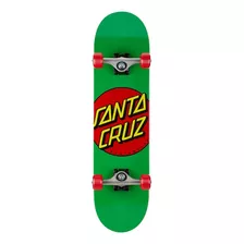 Santa Cruz Classic Dot Mid Sk8 Completes, Verde 7.80 X 31.00