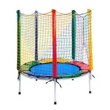 Mini Cama Elástica Pula Pula Multicolorida 1,40m