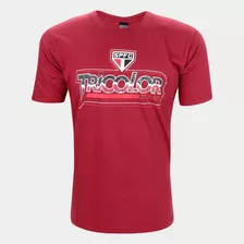 Camiseta São Paulo Tricolor Paulista Masculina - Bordô