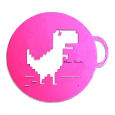 Dino Error 404 Stencil - Plantillas 6 - 8 Cm Cafe Reposteria