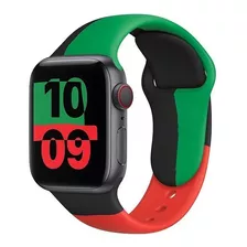 Pulseira Silicone Sport Black Unity Compatível C/apple Watch