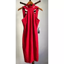 Vestido Rojo Marca Bebe Original Talla S 5/6