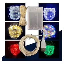 Fio De Fada Led Decoração Cordão De Luz 10mts