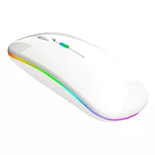 Mouse Sem Fio 9h Modelo A6015 Bt+2.4ghz Led Usb Bluetooth Cor Branco