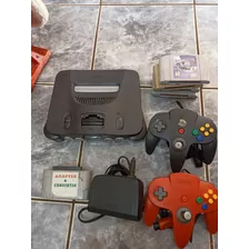 Nintendo 64 Japonês Com 3 Fitas 2 Controle 1 Memory Card