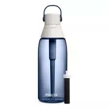 Botella Agua Filtrada Aislada Con Popote Brita Reutilizable