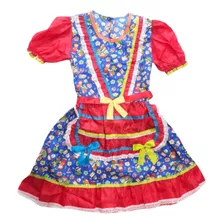 Vestido De Festa Junina Caipira Menina