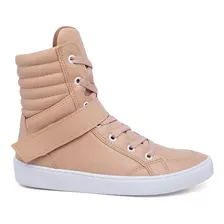 Tênis Feminino Bota Cano Alto Botinha Academia Confortável