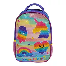  Mochila Juvenil Feminina Lançamento Escolar Slime Unicornio