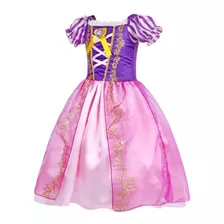 Disfraz Vestido Princesa Rapunzel Enredados+ Accesorios