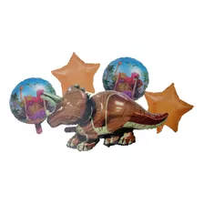 Paquete Globos Dinosaurio Kit Globos Dinosaurio Metálico 