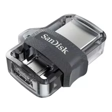 Memoria Usb Sandisk Ultra Dual M3.0 64gb 3.0 Negro