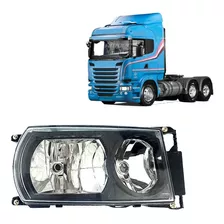 Farol Compatível Scania Serie 5 S5 Pgr Mascara Negra Le