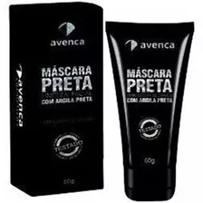 Máscara Faciai Para Pele Avenca Máscara Preta 60g Y 60ml