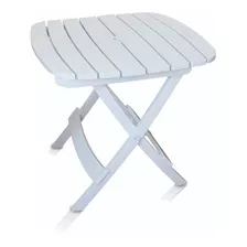 Mesa Plástico Plegable Diamantina Blanco - Kidscool