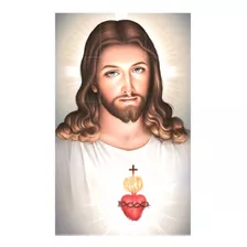 Mosaico Azulejos Jesus Sagrado Coração 15 Peças 100x60cm