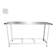 Mesa De Serviço Para Mercado De Inox 145x55