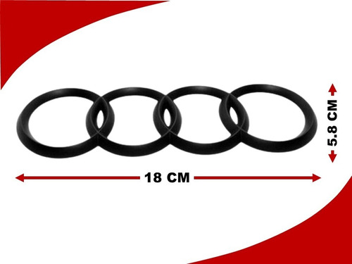 Emblema Para Cajuela Audi Tt 2008 Al 2021 Color Negro Foto 3