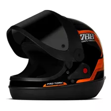 Capacete Integral Protork Sport Moto 788 Sanmarino Vis Fume Cor Laranja Tamanho Do Capacete 58