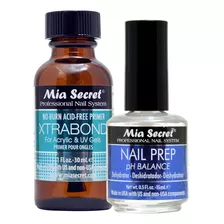 Primer Xtrabond 30ml + Nail Prep 15ml Mia Secret Profesional