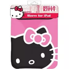 Funda Sobre Rosa Negra Hello Kitty Para iPad 1 / 2 Gen