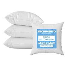 Kit C/ 4 Enchimentos De Silicone Refil Almofada 45x45 Oferta