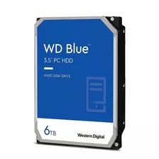 Unidade De Disco Rígido Western Digital Wd De 6 Tb Wd60ezaz, Azul