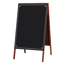 Quadro Negro Souza 70x50cm C/ Detalhe Moldura Mogno - 2122